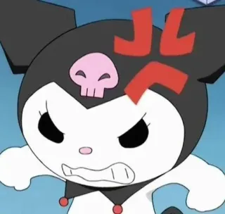 💢 f22d9fb9 Kuromi kuromi, sanrio, angry, anime, sticker, cartoon, character telegram sticker