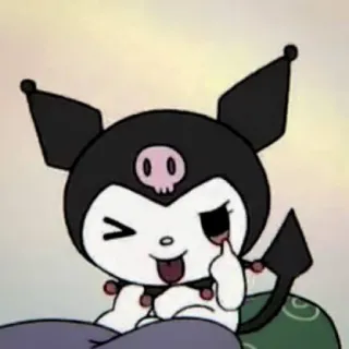 🧦 a1c5637b Kuromi Kuromi, Sanrio, Animé, Dessin animé, Kawaii, Personnage telegram sticker