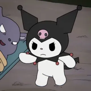 🧦 d970d8f4 Kuromi Kuromi, Sanrio, Personnage, Anime, Mignon, Dessin animé telegram sticker