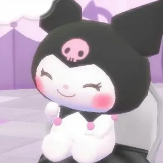 ☺ e54bbb6d Kuromi Kuromi, Sanrio, Anime, Dibujos animados, Kawaii telegram sticker