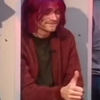 Kurt Cobain by @kaedeaw 3 telegram stickers