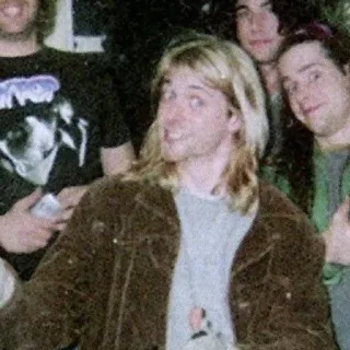 👍 3041bec3 Kurt Cobain muzikant, nirvana, zanger, band, jaren 90 telegram sticker