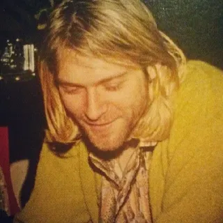 Kurt Cobain by @kaedeaw 3 telegram stickers