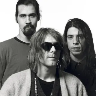🫤 ad85bf22 Kurt Cobain band, muzikant, muziek, grunge, nirvana telegram sticker