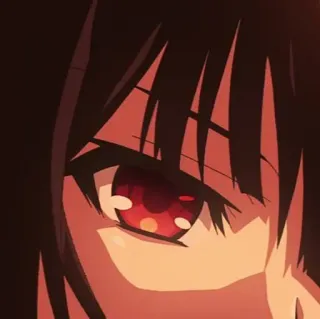 🍷 a7aab68c Anime, Mata, Mata merah, Wanita, Potret telegram sticker