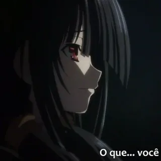 🍷 e850915a O que... você Anime, Gelap, Karakter telegram sticker