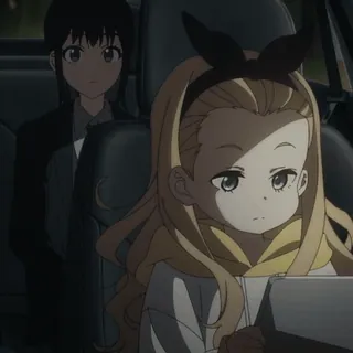 👉 059d86fd Anime, Postacie, Ilustracja, Dziewczyna, Samochód telegram sticker