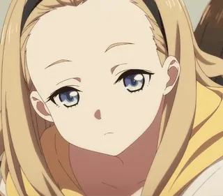 😍 79290fe1 Anime, Dziewczyna, Portret, Blondynka, Postać telegram sticker