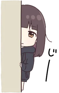 👀 50b9d0a1 ジ Anime, Cartoon, Niedlich, Chibi, Kawaii telegram sticker