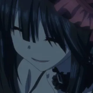 🥀 0e626b50 Anime, Mädchen, Lächeln, Dunkel, Weiblich whatsapp sticker