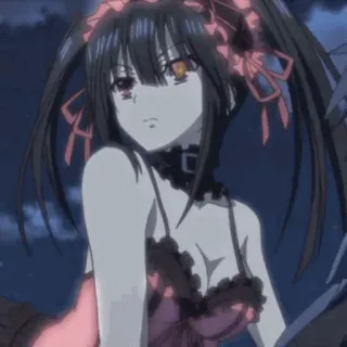 🥀 474c4127 Kurumi Tokisaki Date A Live anime, mädchen, tokisaki, kurumi, date a live whatsapp sticker