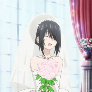 🥀 bfa57d19 Anime, Hochzeit, Braut, Blumen whatsapp sticker
