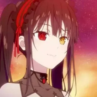 😊 34fa4dcb Kurumi Tokisaki Date A Live Anime, Manga, Charakter, Mädchen, Kurumi Tokisaki, Date A Live telegram sticker