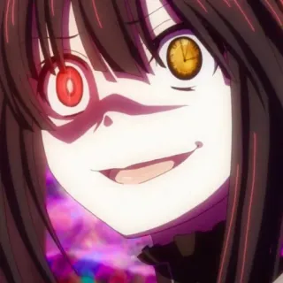 🤩 cbd07c1a Kurumi Tokisaki Date A Live Anime, Date A Live, Kurumi Tokisaki, Yandere, Psycho, Uhr, Gruselig telegram sticker