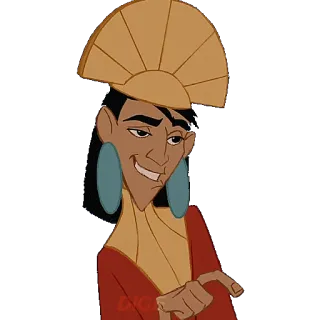 👉 26ddce98 Kuzco The Emperor's New Groove emperor, cartoon, funny, disney, animated whatsapp sticker