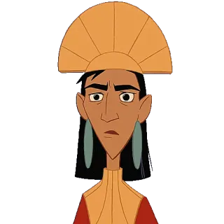 😨 3ea70698 Kuzco The Emperor's New Groove kuzco, cartoon, disney, emperor, llama whatsapp sticker