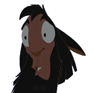 😣 60a233cf Kuzco The Emperor's New Groove llama, disney, funny, cartoon, animation whatsapp sticker