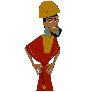 🙂 6e1d31a0 Kuzco The Emperor's New Groove disney, cartoon, emperor, animated whatsapp sticker
