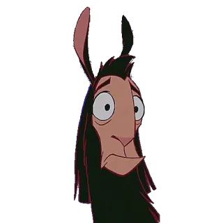😮 88b37d0a Kuzco The Emperor's New Groove llama, disney, cartoon, animation, comedy whatsapp sticker