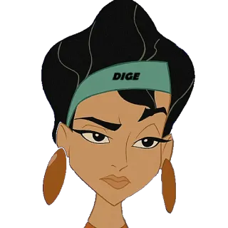 🙎 da1888a2 Yzma The Emperor's New Groove DIGE disney, villain, cartoon, evil, funny whatsapp sticker