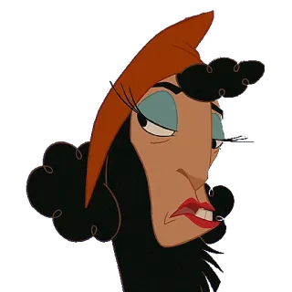 👄 fb977fd2 Yzma The Emperor's New Groove disney, villain, evil, cartoon, animation, emperors new groove whatsapp sticker