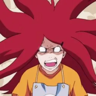 🎈 4f542d57 Kushina Uzumaki Naruto Anime, Kreskówka, Zły, Rude włosy, Kushina, Naruto telegram sticker