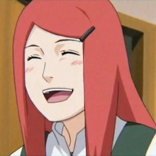 🎈 9b4e4c70 Kushina Uzumaki Naruto anime, Naruto, Kushina Uzumaki, rude włosy, uśmiech, wesoła, kobieta telegram sticker
