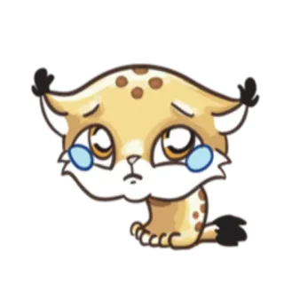 😭 0dbc8dba 猫, 伤心, 哭泣, 动物, 贴纸, 可爱 telegram sticker