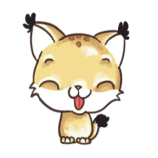 😝 6eb477f5 动物, 卡通, 可爱, 快乐, 猫, 贴纸 telegram sticker