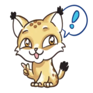 ☝️ ae68244d 猫, 可爱, 贴纸, 动物, 卡通 telegram sticker