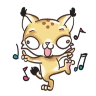 🎼 e3a3d69c 猫, 音乐, 卡通, 舞蹈, 快乐, 搞笑 telegram sticker