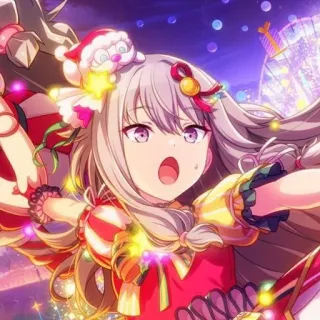 🍵 85cc770b Anime, Cô gái, Dễ thương, Giáng sinh, Phim hoạt hình telegram sticker