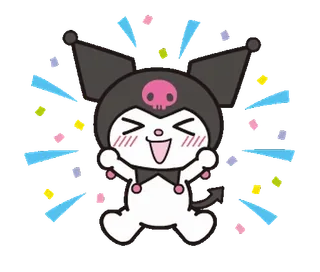 ⭐ 2edd7c0b Kuromi น่ารัก, คาวาอิ, ซานริโอ้, ตัวการ์ตูน, มาสคอต telegram sticker