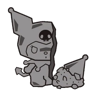 ⭐ 31c81535 Kuromi อนิเมะ, การ์ตูน, ตัวละคร, หัวกะโหลก telegram sticker