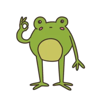 Лягуш @belkabebelka telegram stickers