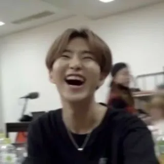 🐯 bdb284eb hombre, feliz, sonrisa, retrato, riendo, coreano whatsapp sticker