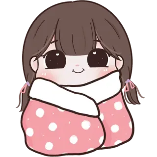 🧚‍♀ 867265c7 cô gái, dễ thương, chăn, kawaii, chibi, anime telegram sticker