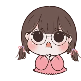 🧚‍♀ ec6555cb dễ thương, hoạt hình, cô gái, anime, kawaii, đáng yêu, nhãn dán telegram sticker