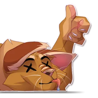 😵 01b3e9af chat, dessin animé, animal, humour, autocollant, animé telegram sticker