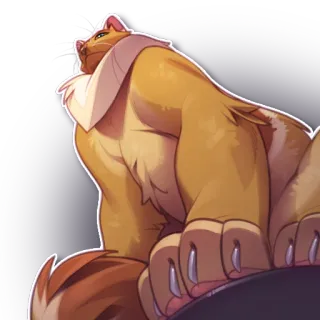 😒 47c02458 chat, animal, animal de compagnie, félin, dessin animé, mignon telegram sticker