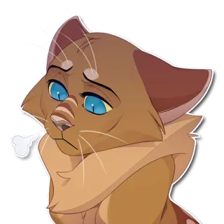 😞 5d608746 chat, animal, sticker, dessin animé, illustration, animal de compagnie telegram sticker