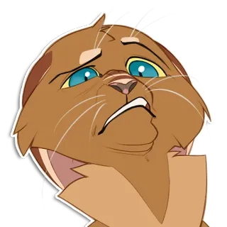 😖 98802715 chat, mème, drôle, animal, dessin animé telegram sticker