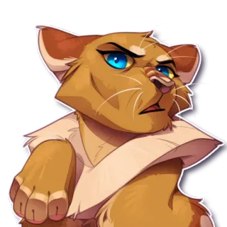 😣 ad3e6ad2 chat, animal, sticker, dessin animé, félin, illustration telegram sticker