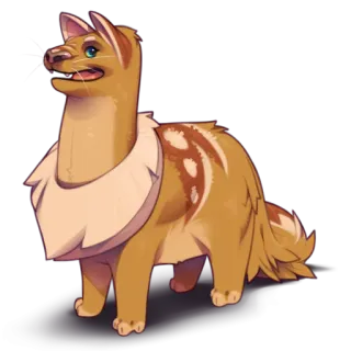 🤪 adb0c39e animal, dessin animé, autocollant, fantaisie, poilu, créature canine telegram sticker