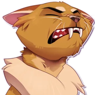 😩 d5543df9 chat, animal, mignon, autocollant, dessin animé telegram sticker