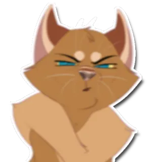 😖 e428d11f chat, animal, animal de compagnie, dessin animé, mignon, personnage, expression telegram sticker