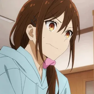 🕰 02ed5b1b 애니메이션 소녀, 귀여운, 만화, 초상화, 호리미야 telegram sticker