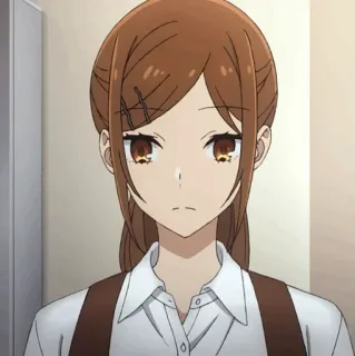 🕰 56cd868b 애니메이션, 소녀, 갈색 머리, 캐릭터, 인물 사진 telegram sticker