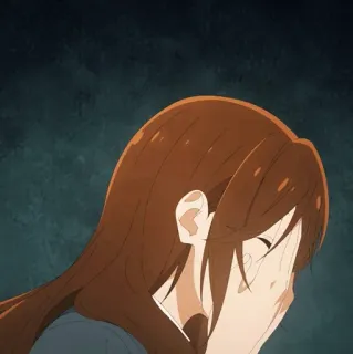 🕰 65f0d8e6 애니메이션 소녀, 울음, 슬픔, 감정적, 만화, 화남, 일러스트, 캐릭터 telegram sticker