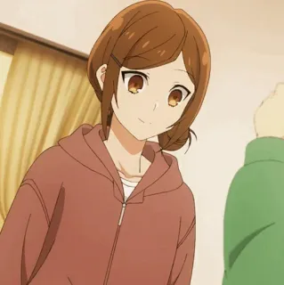 🗝 8f4230a5 Hori Kyouko Horimiya 애니메이션, 캐릭터, 여성, 호리 쿄코, 호리미야 telegram sticker